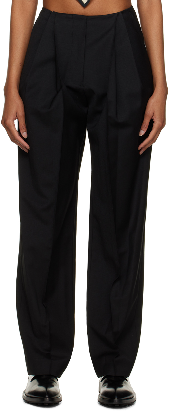 Low Classic Black Low Rise Trousers