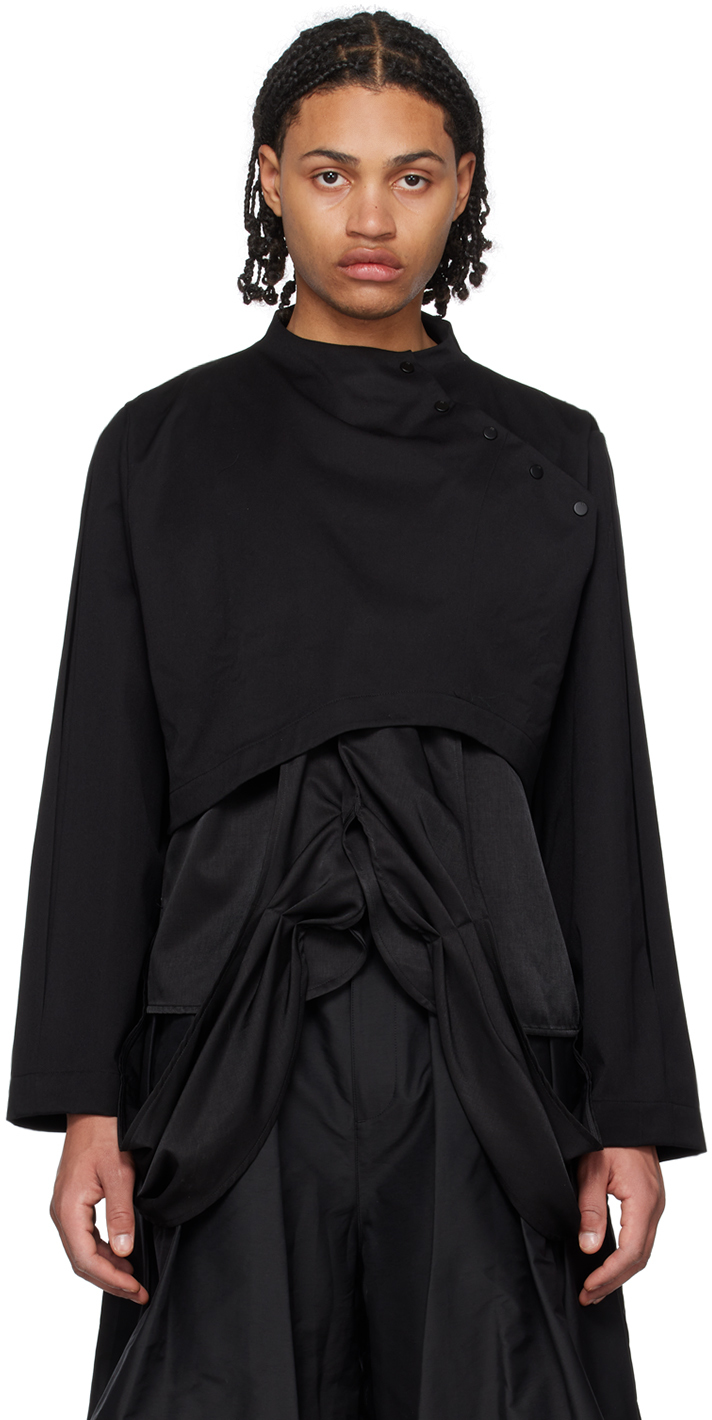 ænrmòus: Black Ciam Shirt & Vest Set | SSENSE