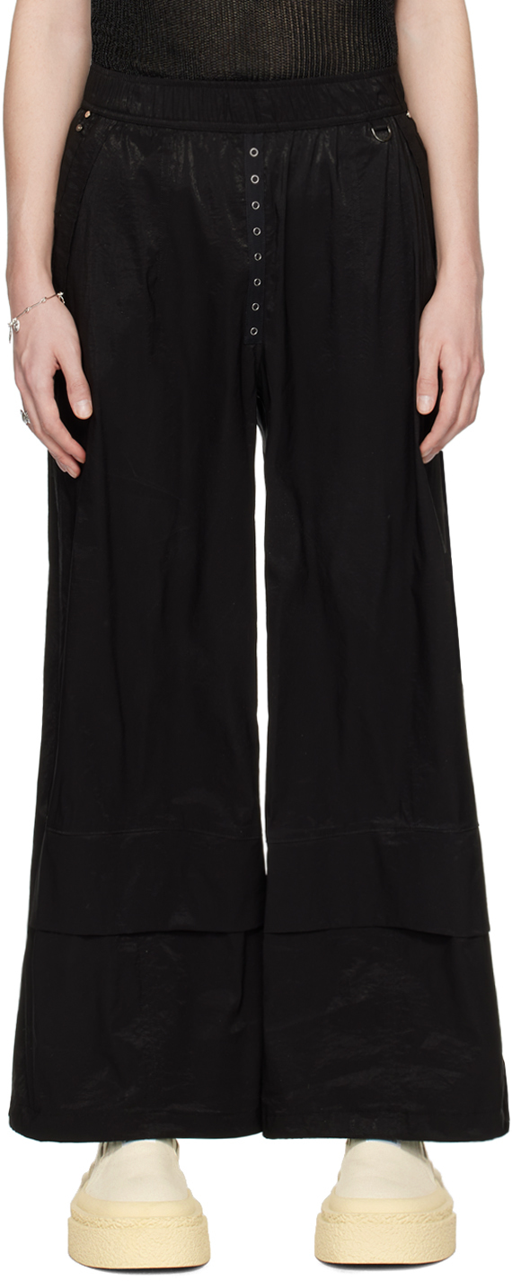 LOW CLASSIC Black LowRise Trousers SSENSE