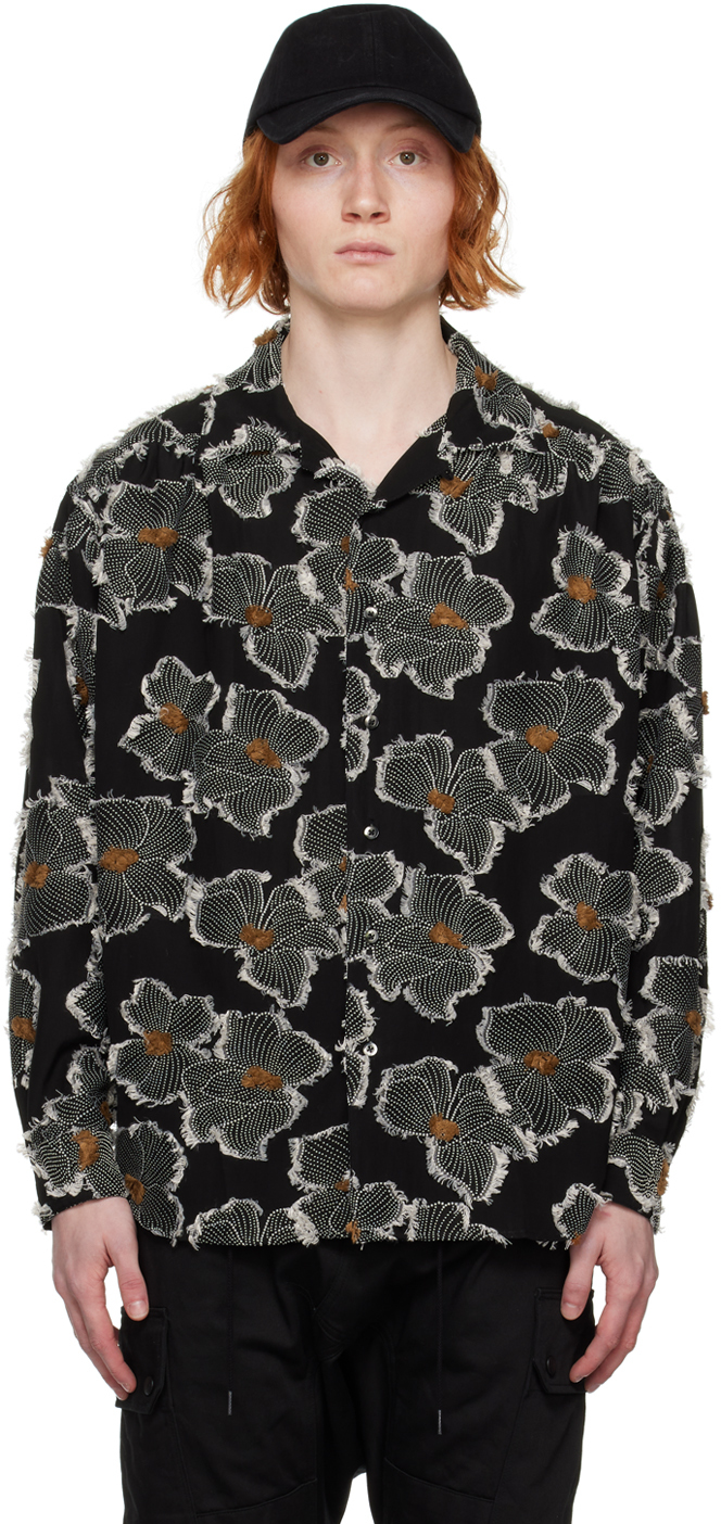 Aïe Black Painter Shirt In B-black