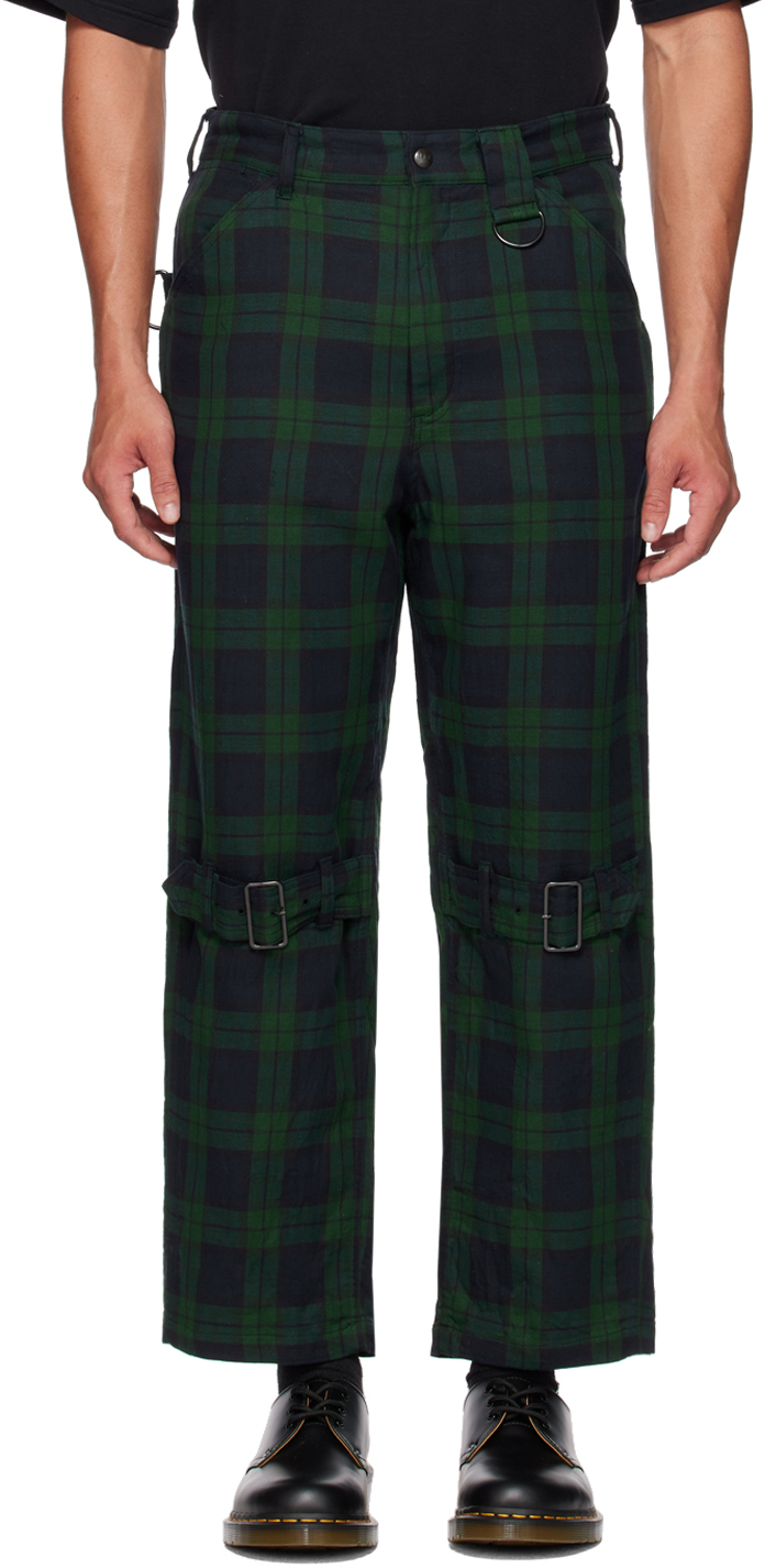 Aïe Black & Green Ptb Trousers
