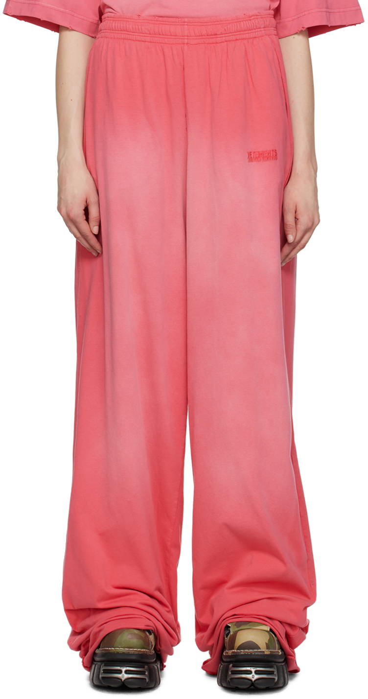 Vetements Pink Tie-dye Oversize Trousers