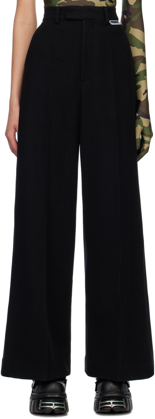 VETEMENTS BLACK TAILORED TROUSERS