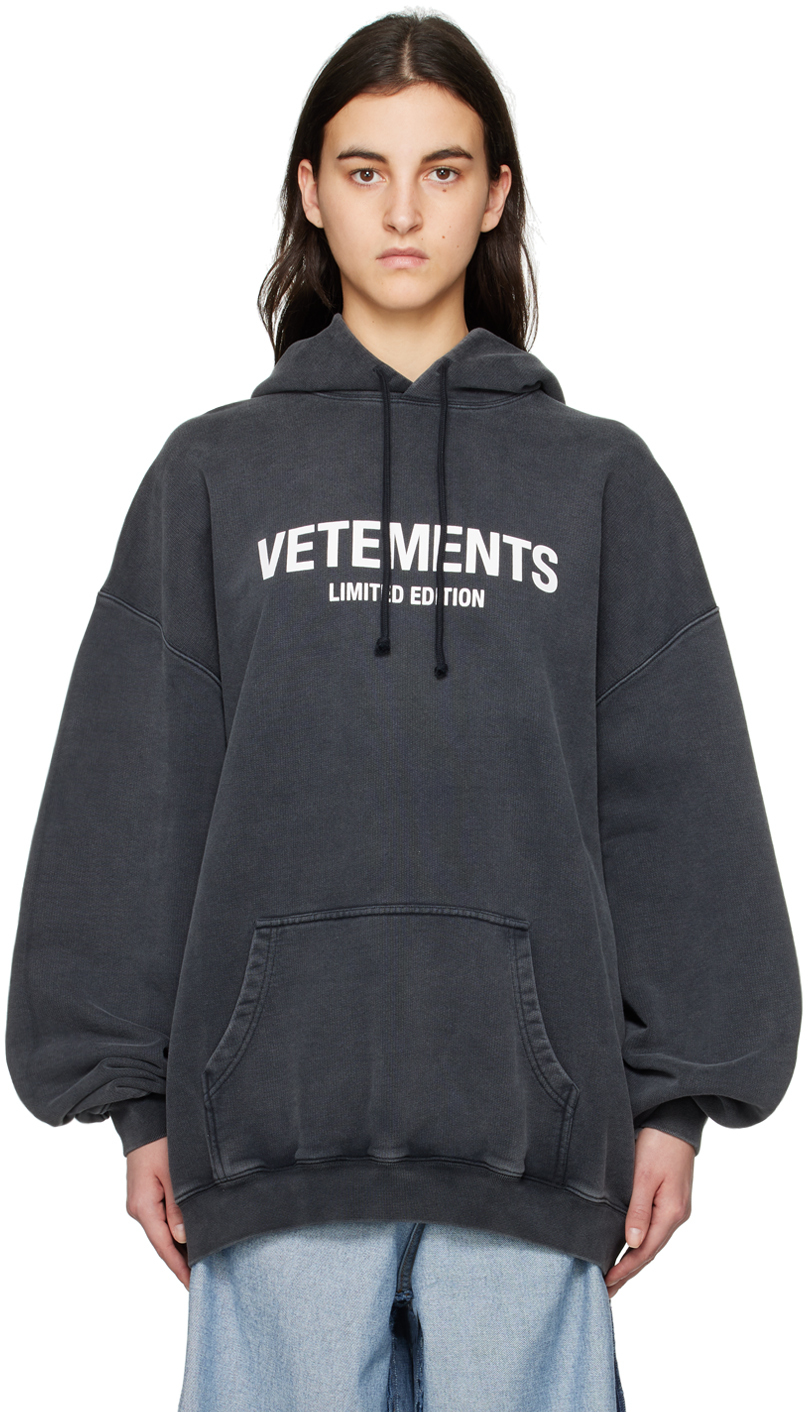 VETEMENTS: Black 'Limited Edition' Hoodie | SSENSE Canada