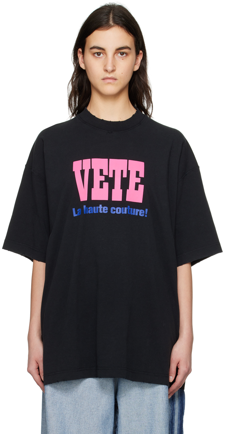 Black 'La Haute Couture' T-Shirt