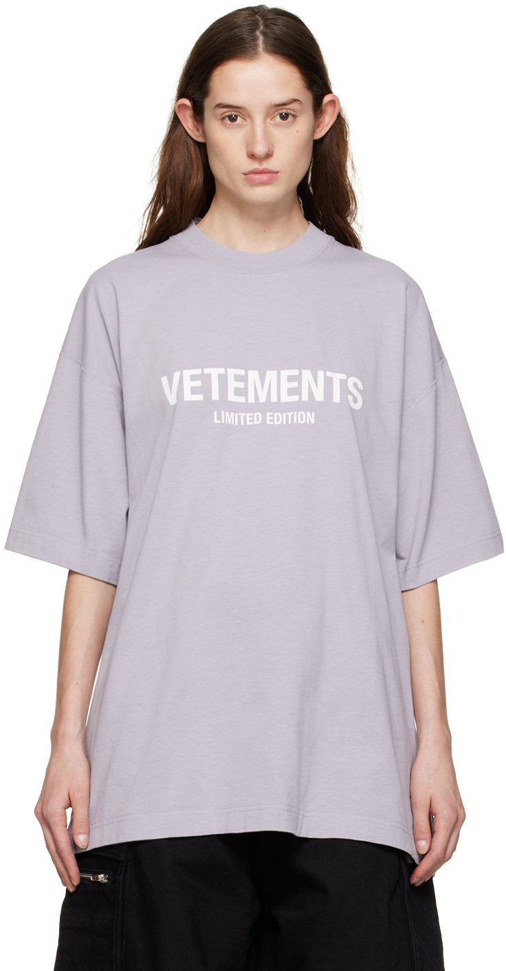 VETEMENTS: Purple 'Limited Edition' T-Shirt | SSENSE Canada