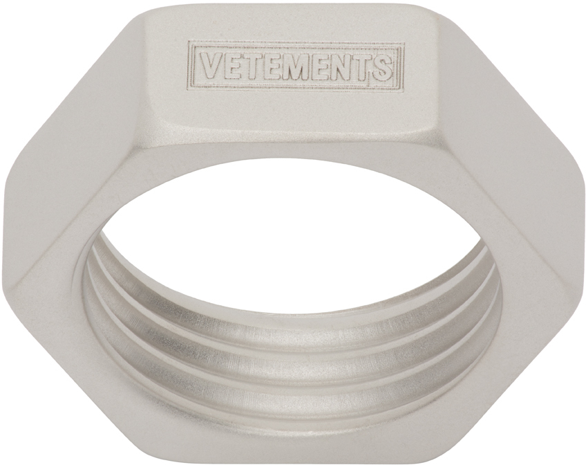 Vetements Silver Thin Nut Ring