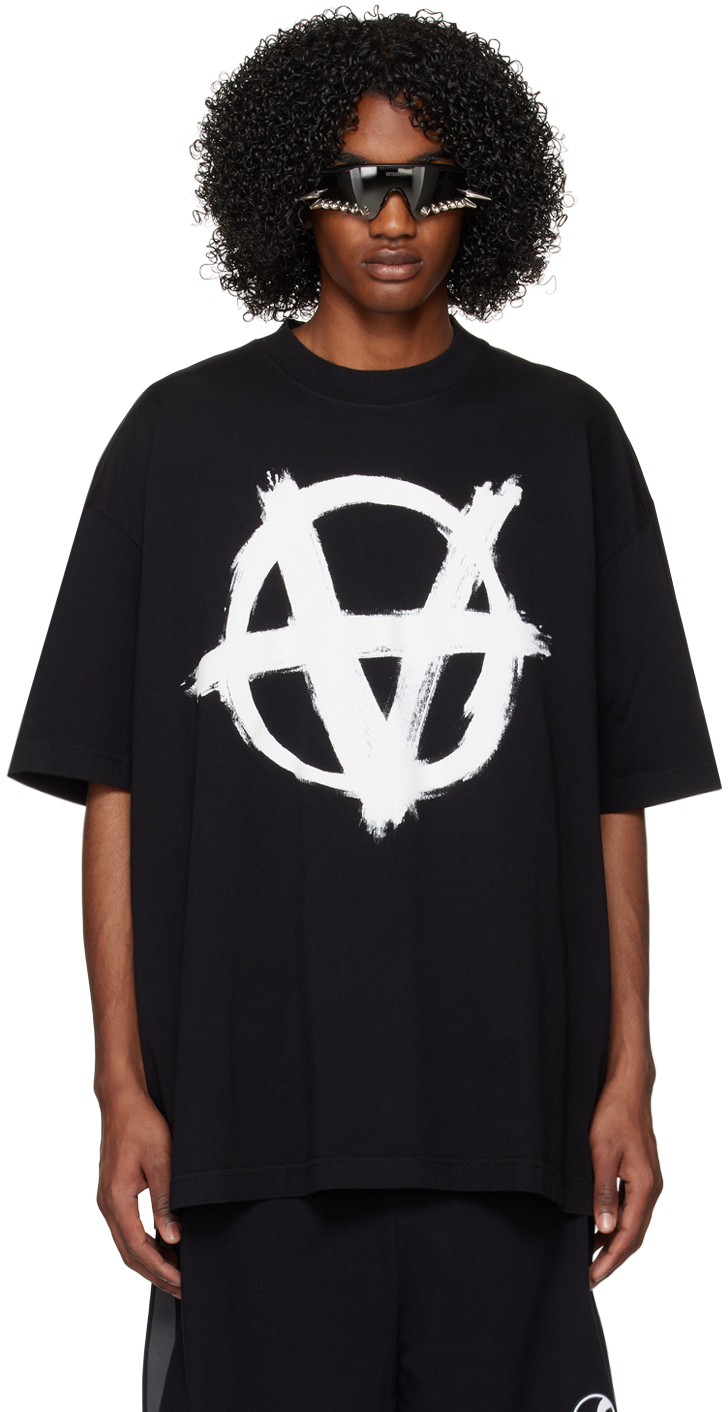 Vetements Black Double Anarchy T-shirt | ModeSens