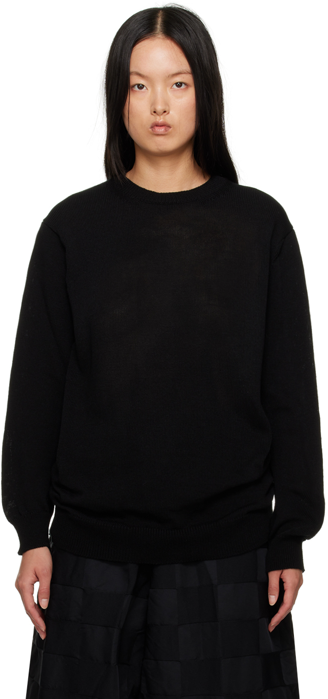 Comme Des Garçons Comme Des Garçons Black Crewneck Sweater In 1 Black