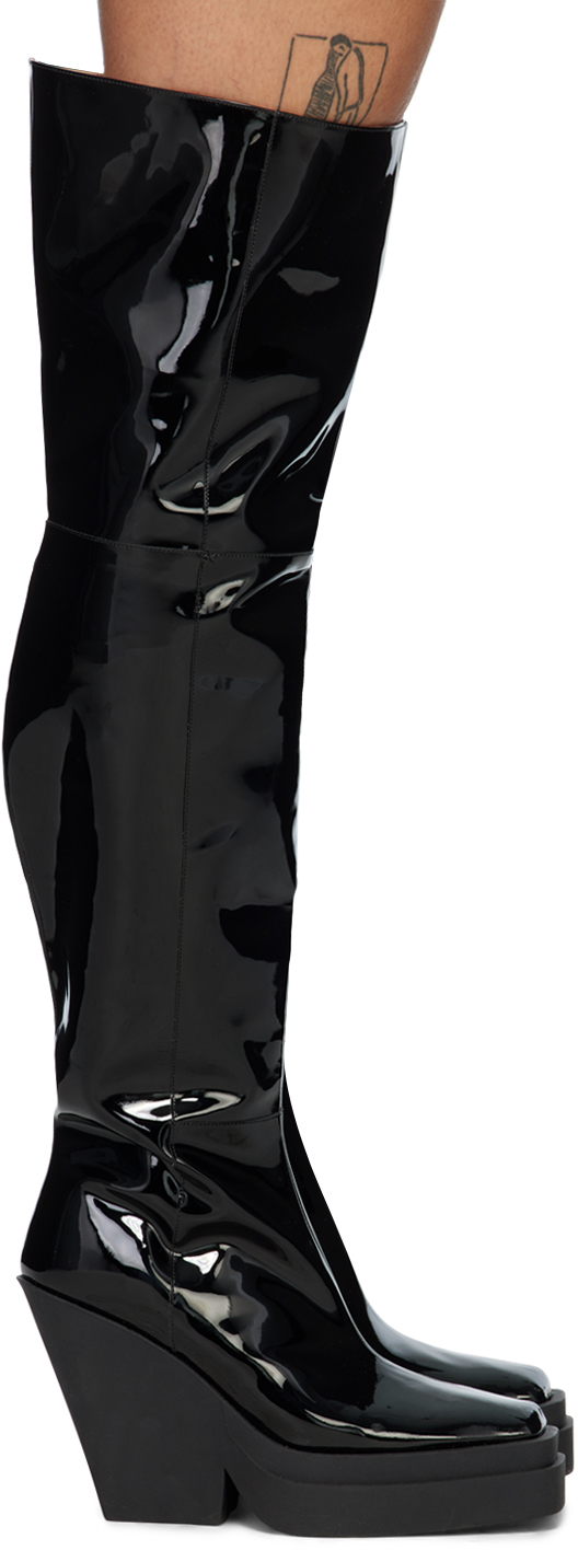 【関税込み】GIABORGHINI ブラック Gia 31 ブーツ Black Gia 31 Boots by GIABORGHINI on Sale
