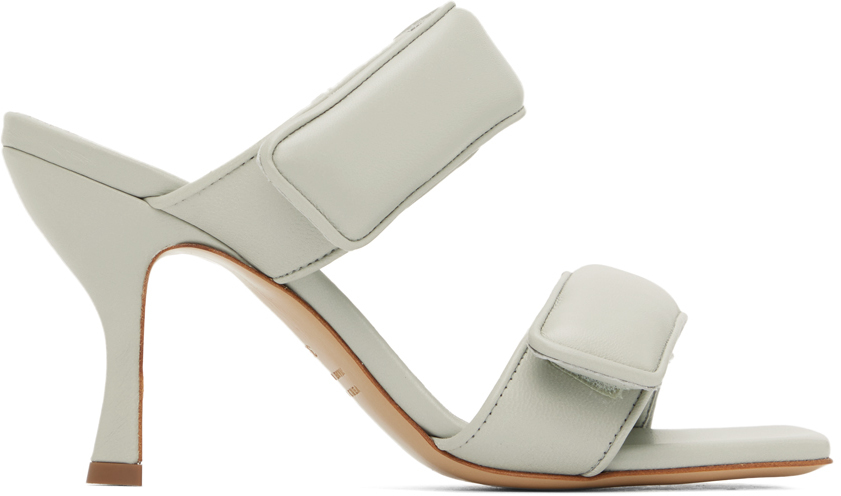 Gia Borghini Gray Pernille Teisbaek Edition Perni 03 Heeled Sandals In 4121 Stone Grey