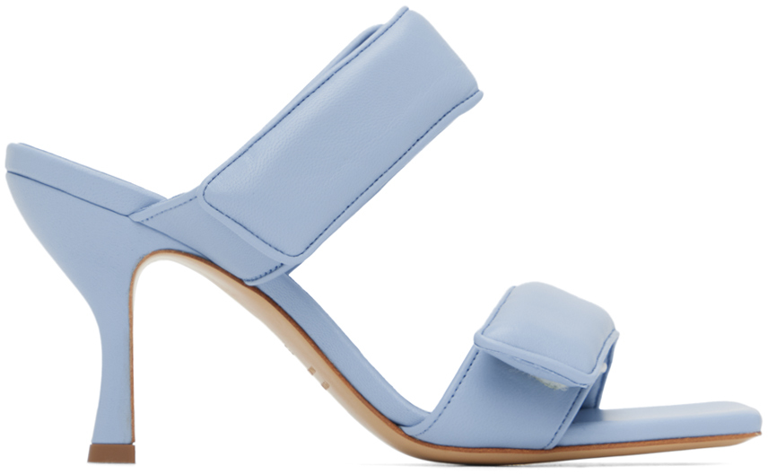 Gia Borghini Blue Pernille Teisbaek Edition Perni 03 Heeled Sandals In 8290 Ice Blue