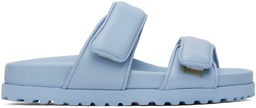 Shop Gia Borghini Blue Pernille Teisbaek Edition Perni 11 Sandals In 8290 Ice Blue
