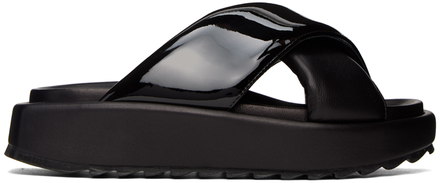 Gia Borghini Black Gia 25 Sandals In P5000 Black