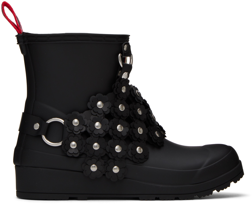 Shop Noir Kei Ninomiya Black Hunter Edition Rubber Boots In 1 Black