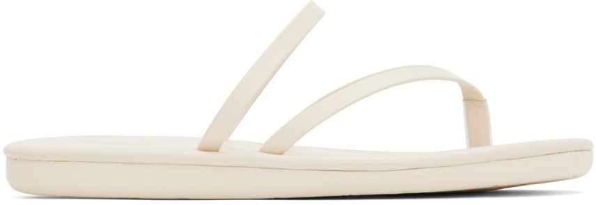 Ancient Greek Sandals Off-white Flip Flop Sandals In Off White