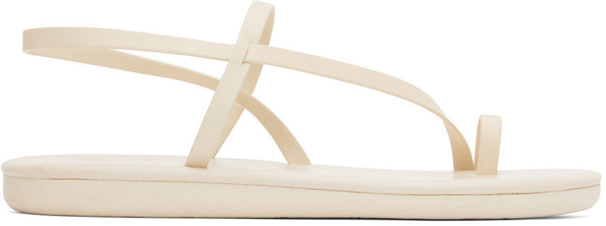 Ancient Greek Sandals Off-white Euterpe Sandals In All Off White
