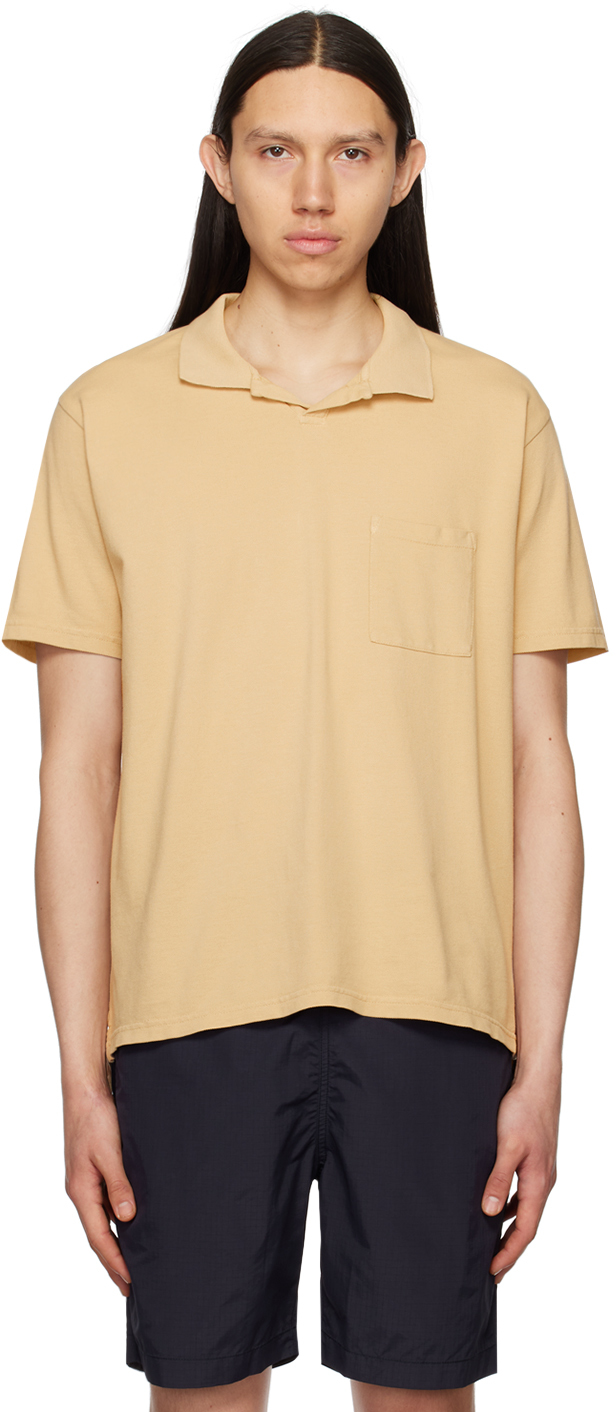 Universal Works Beige Vacation Polo In Sand