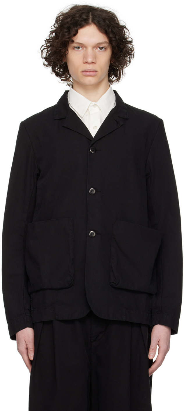 Toogood: Black 'The Bookbinder' Jacket | SSENSE Canada