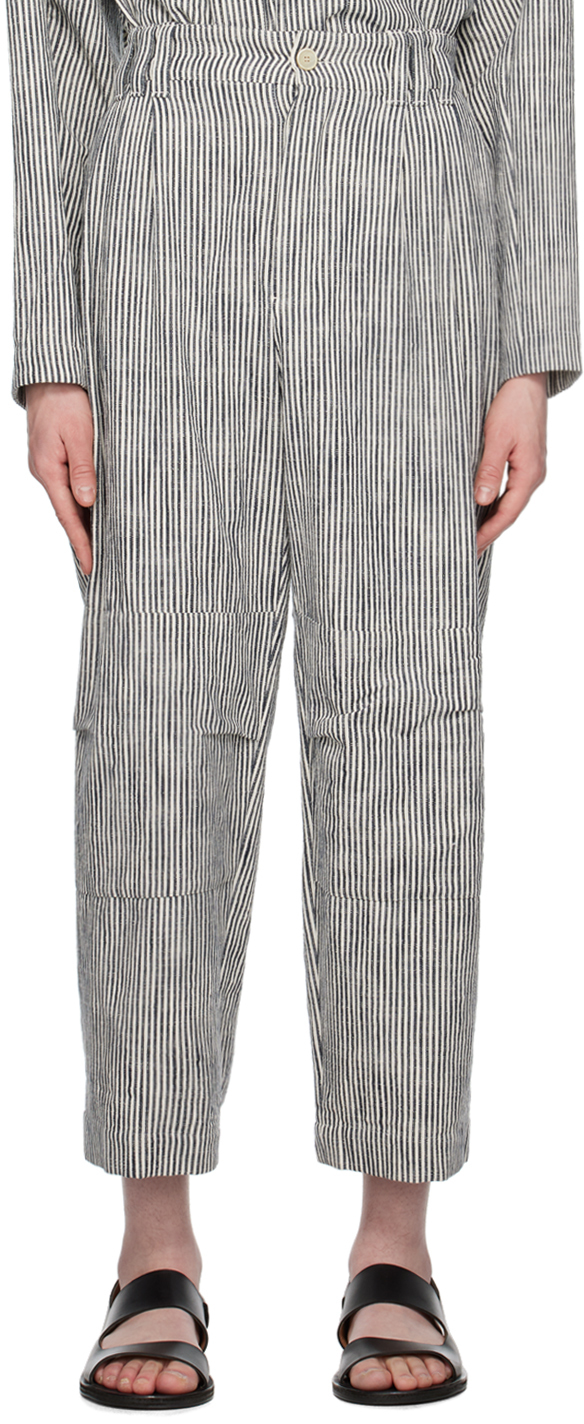 Navy & Off-White 'The Fisherman' Trousers