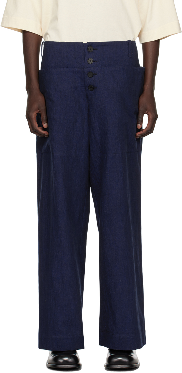 Toogood Blue 'the Sailor' Trousers