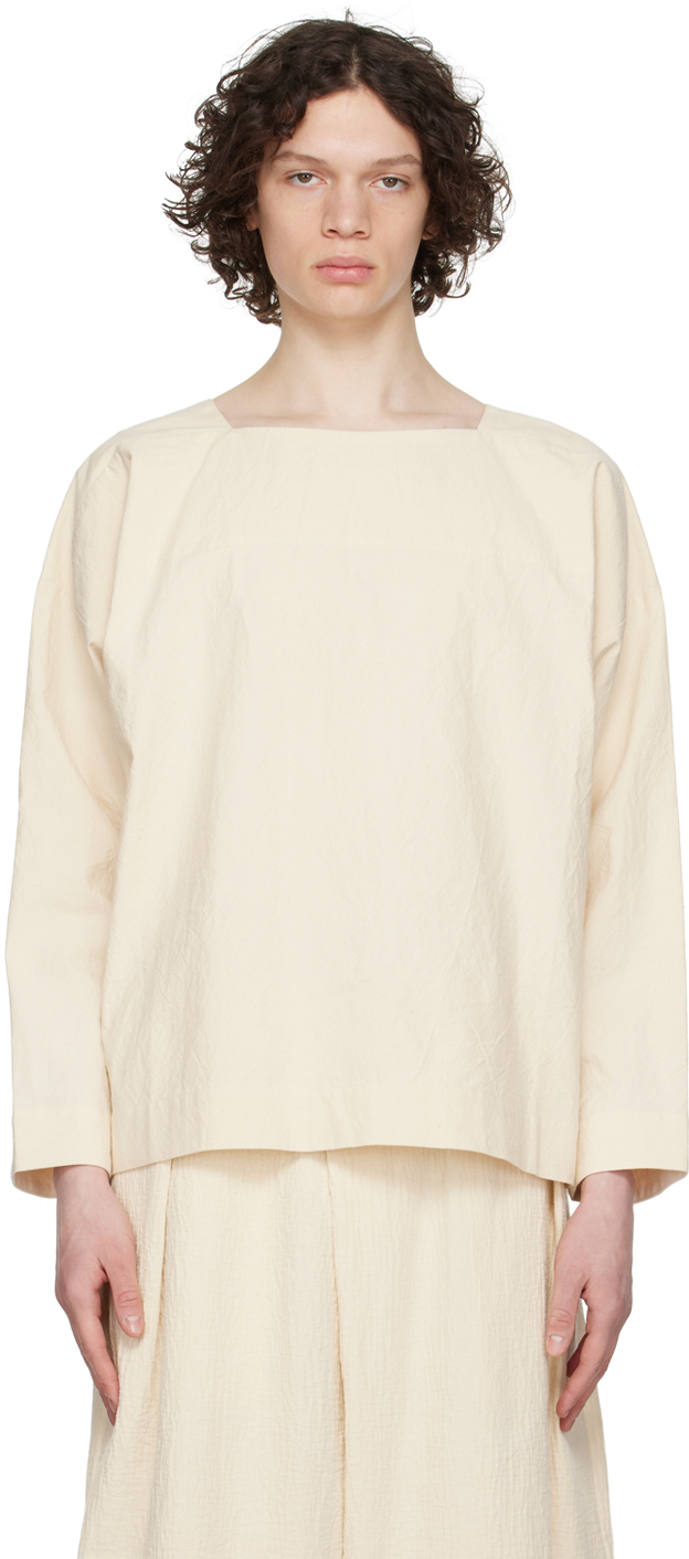 Toogood Beige 'the Potter' Long Sleeve T-shirt In Raw