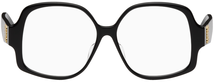 Loewe Black Oversized Glasses In Shiny Black