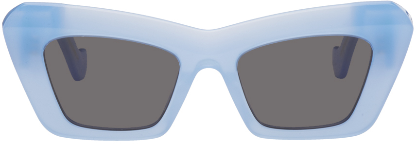 Loewe: Blue Cat-Eye Sunglasses | SSENSE