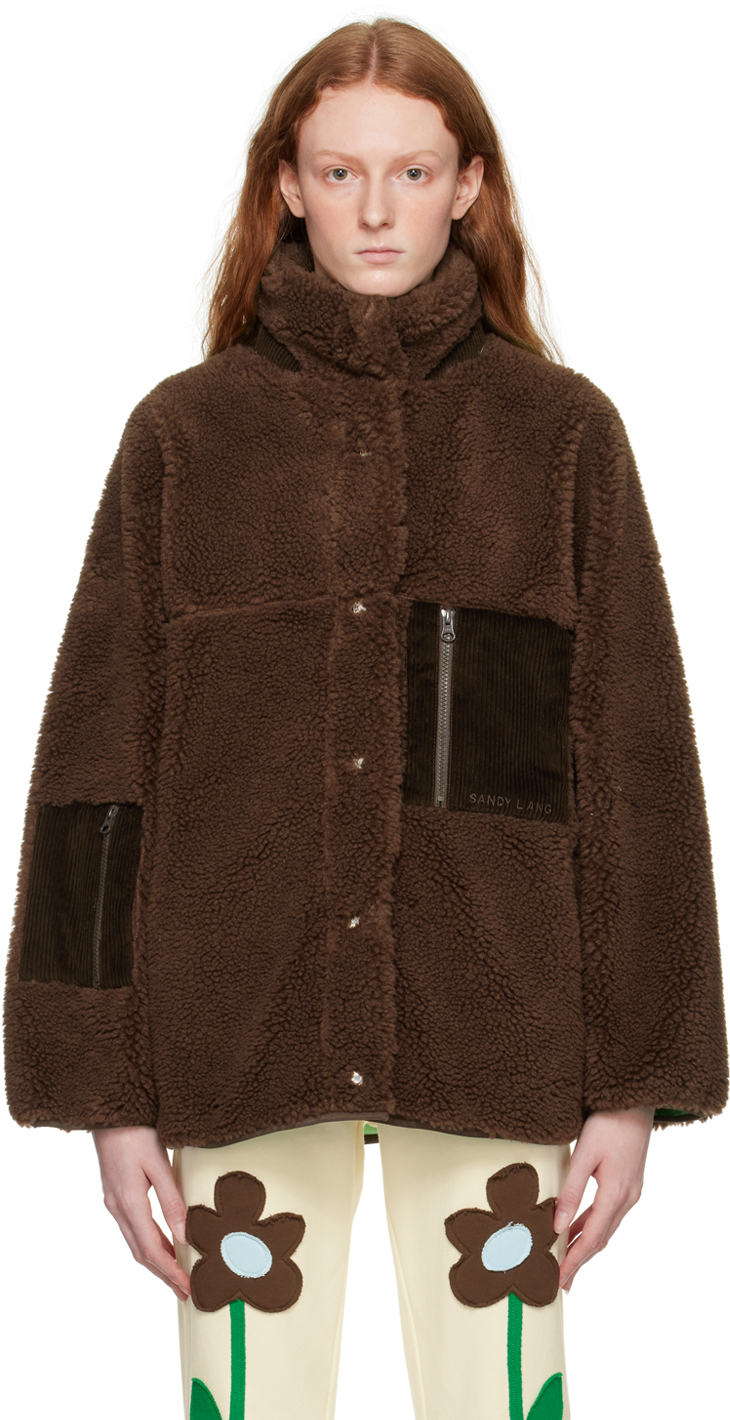 Brown Rooney Jacket by Sandy Liang on Sale