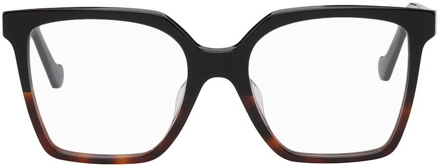 Loewe Black & Tortoiseshell Square Glasses