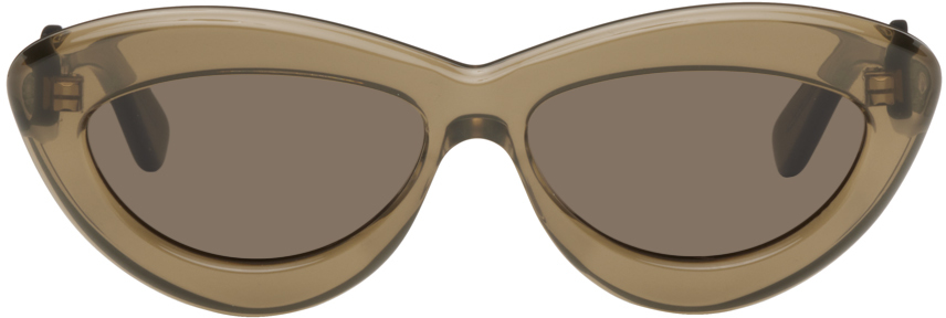Loewe Taupe Cat-Eye Sunglasses