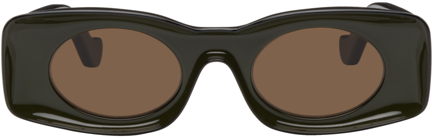 Loewe Black & Khaki Paula's Ibiza Original Sunglasses