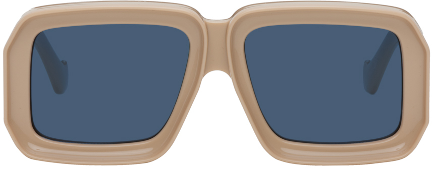 Loewe Beige Paula's Ibiza Diving Mask Sunglasses