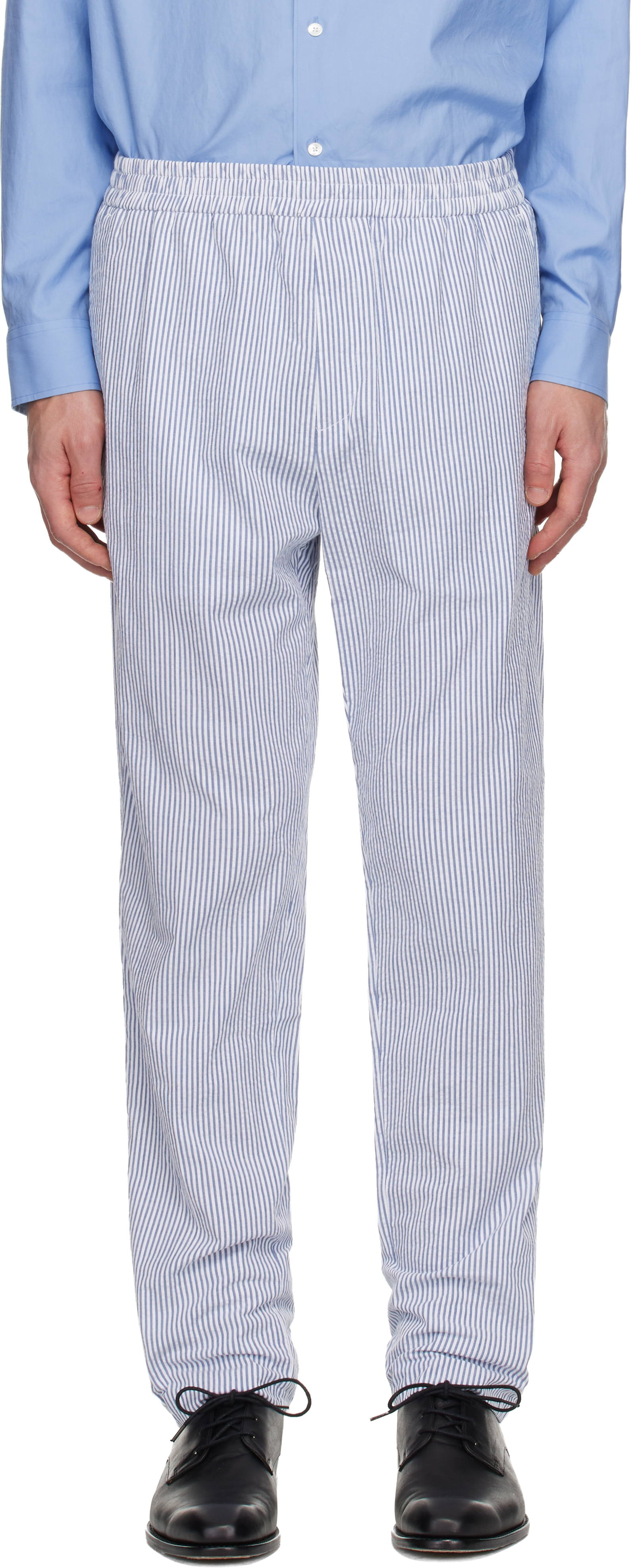 Harmony Navy & White Paolo Trousers