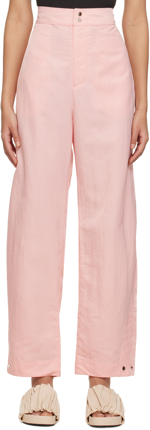Pink Giwa Trousers by Birrot on Sale