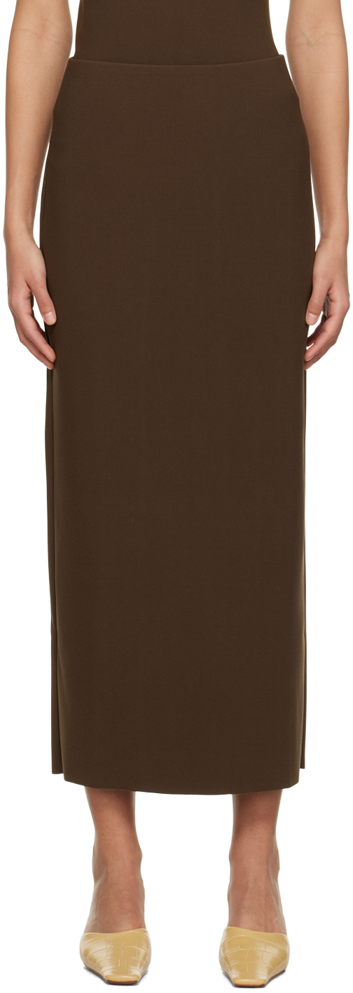 Birrot SSENSE Exclusive Brown H Maxi Skirt