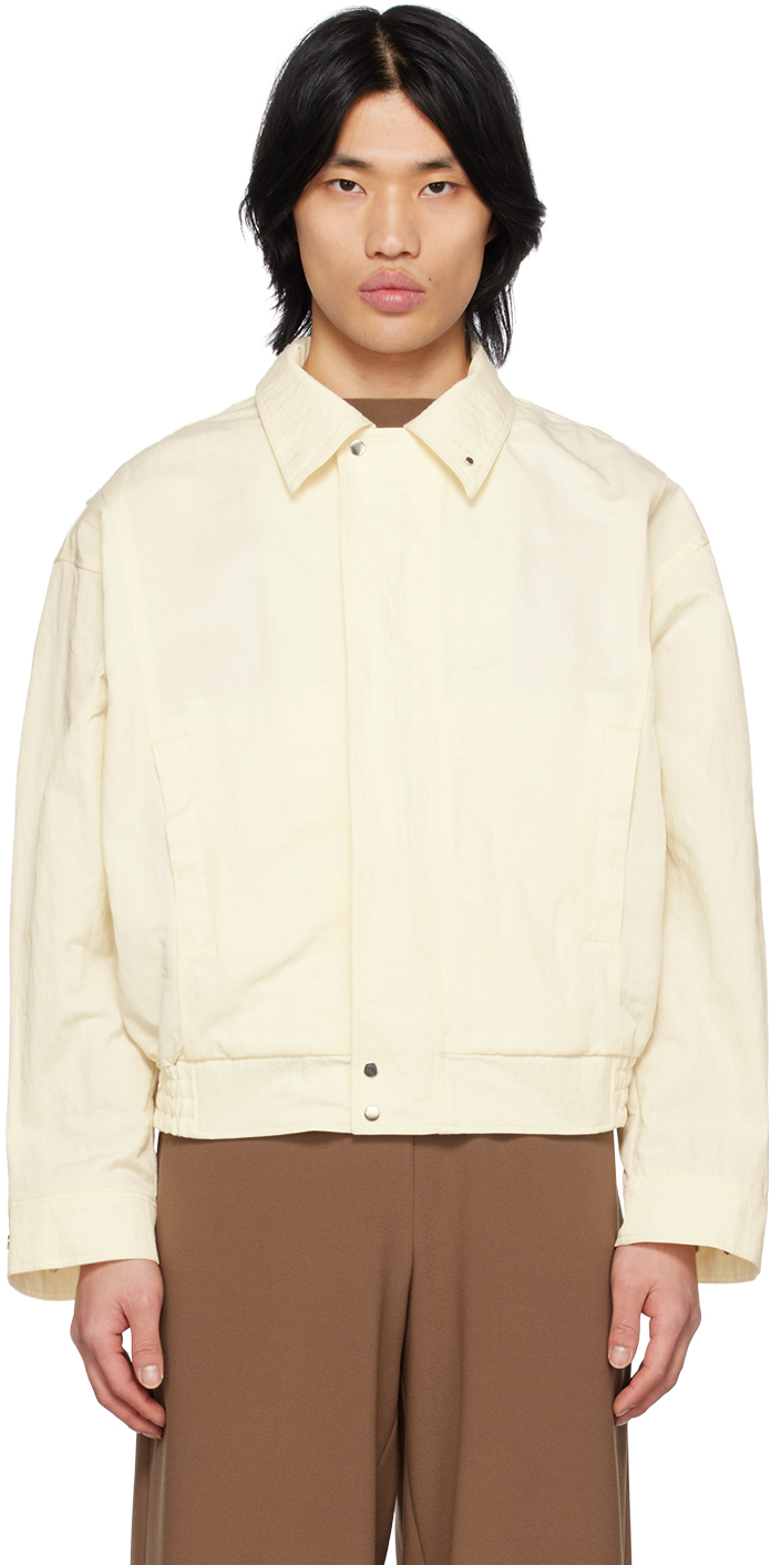 SSENSE Exclusive Off-White Giwa Bomber Jacket by Birrot on Sale