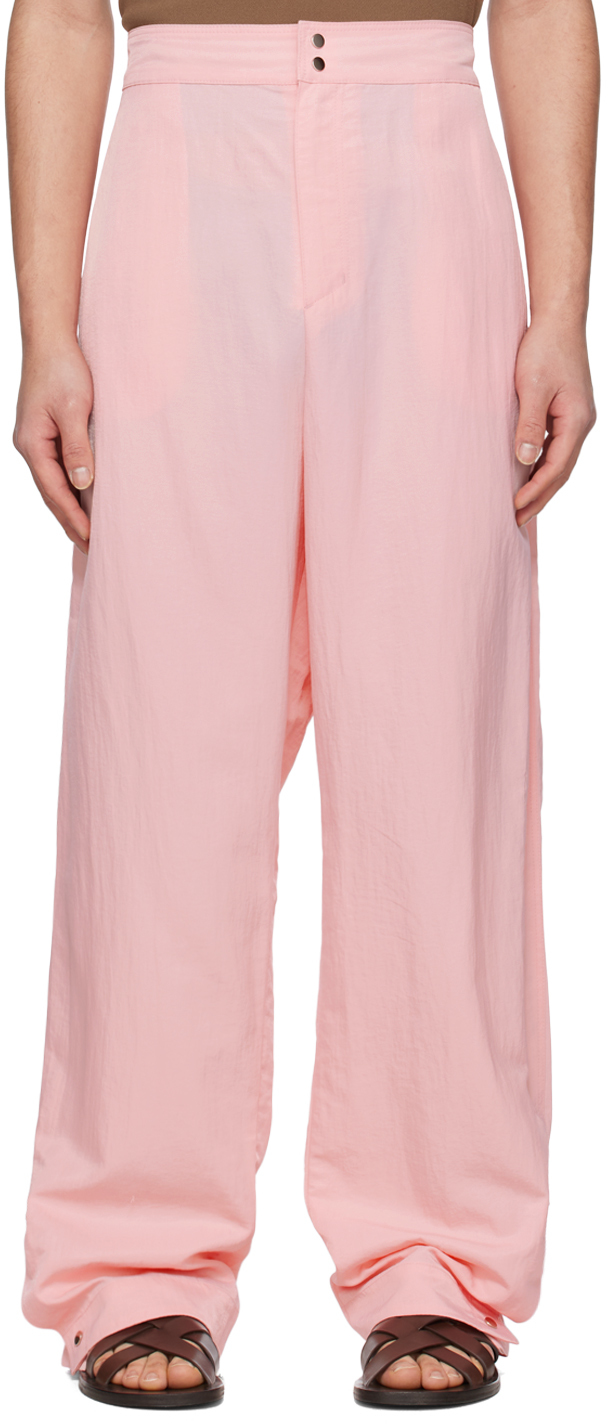 Birrot Pink Giwa Trousers In Baby Pink | ModeSens