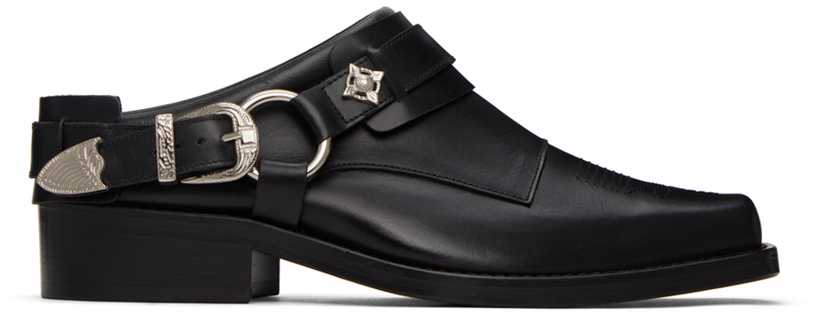 Toga Virilis: Black Leather Loafers | SSENSE Canada