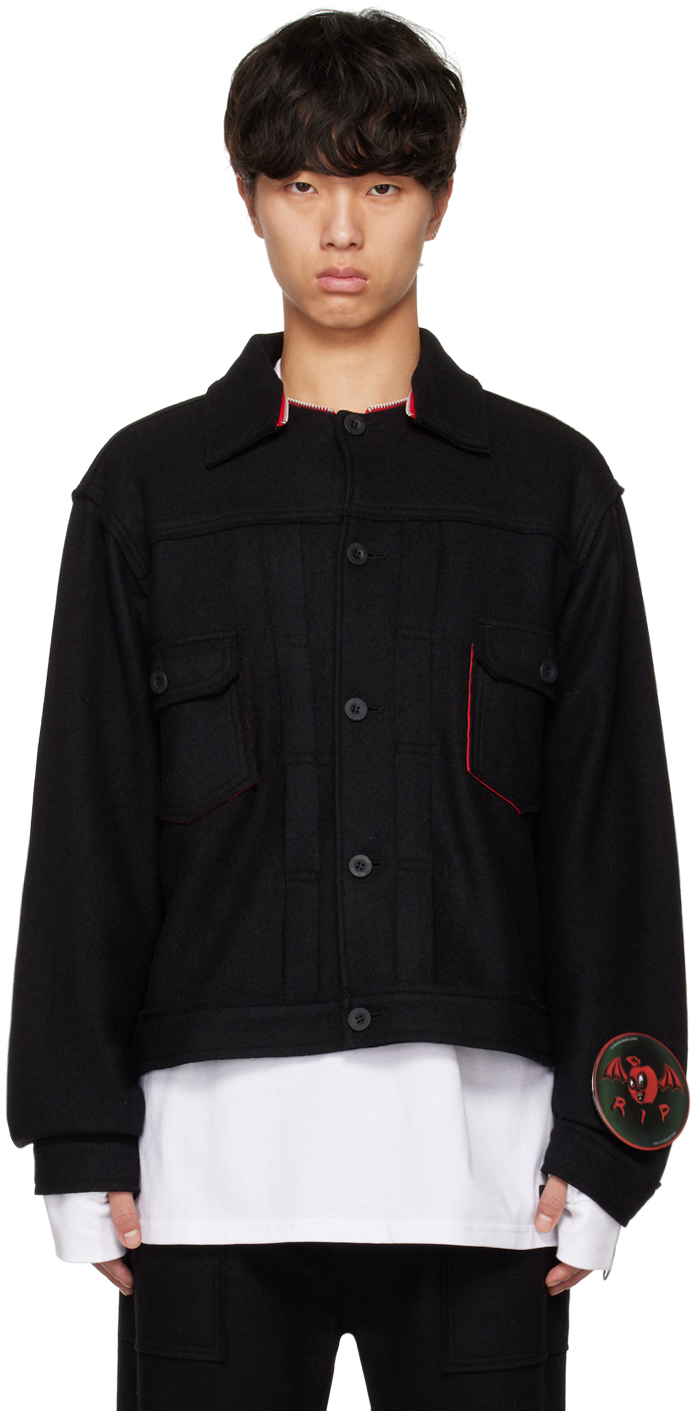 99% IS: Black Pin Jacket | SSENSE UK