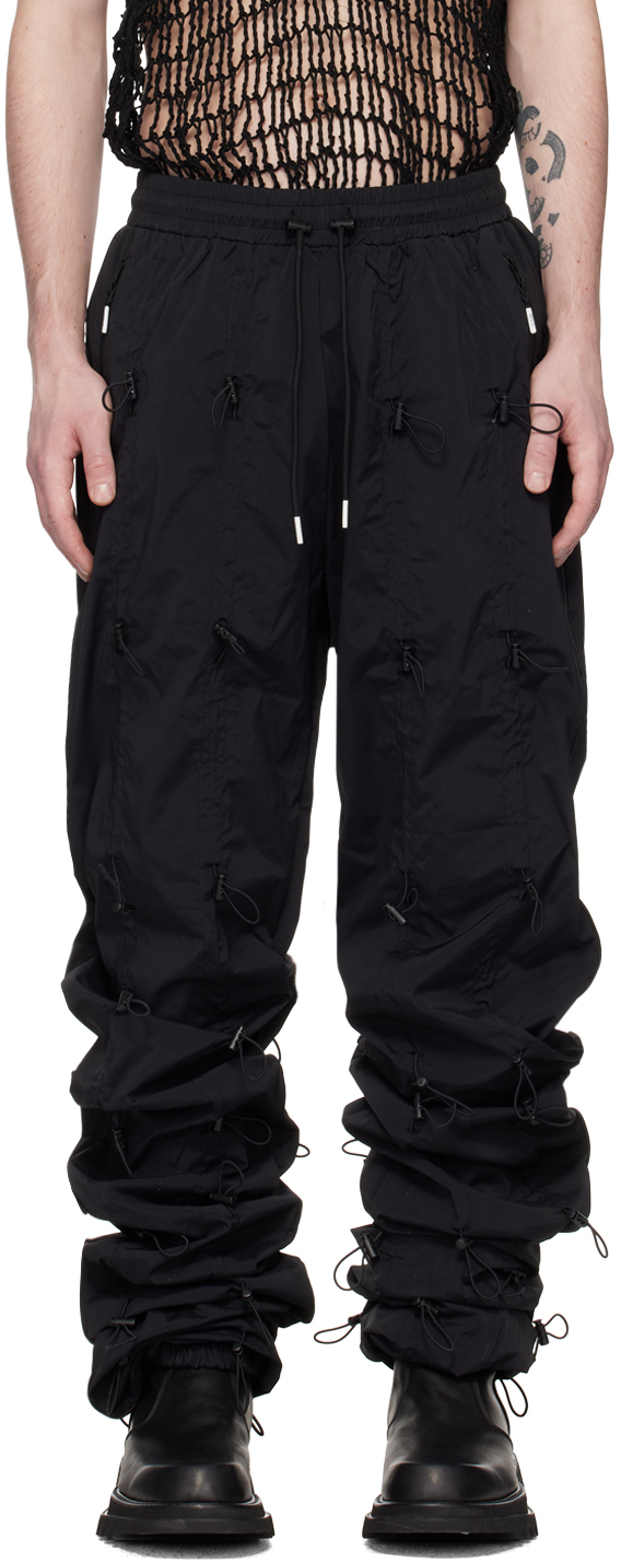 Black Gobchang Lounge Pants by 99%IS- on Sale