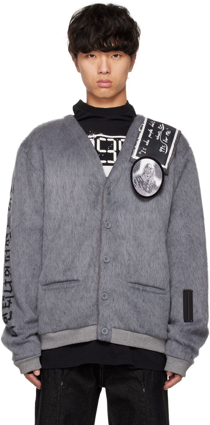 99% Is Gray Patch Cardigan