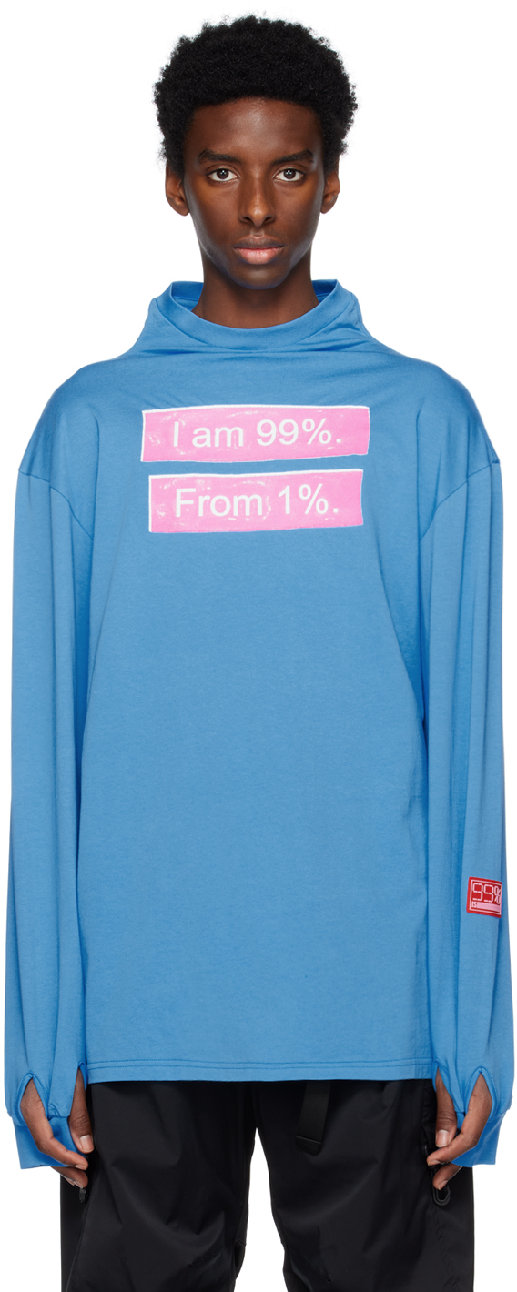 99% Is Blue Myeoksal Long Sleeve T-shirt In Light Blue