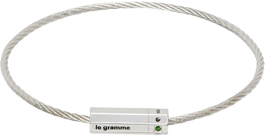 Le Gramme Silver 'Le 7g' Octagonal Cable Bracelet