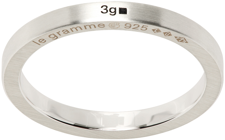 Le Gramme Silver 3G Ribbon Ring
