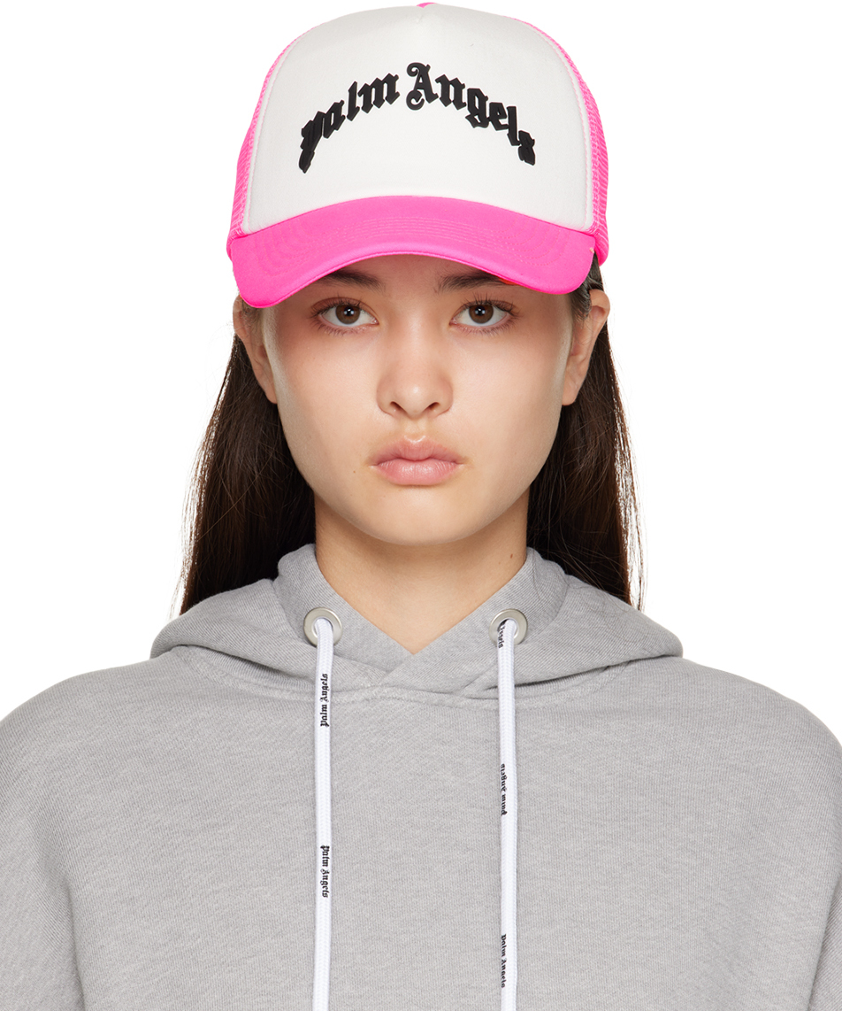 Pink Logo Cap by Palm Angels Sale on