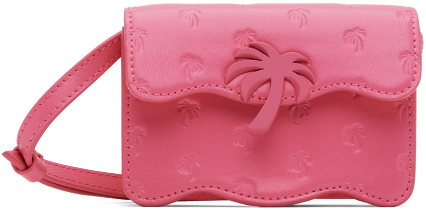 Palm Angels Pink Micro Palm Beach Bag In Pink/pink