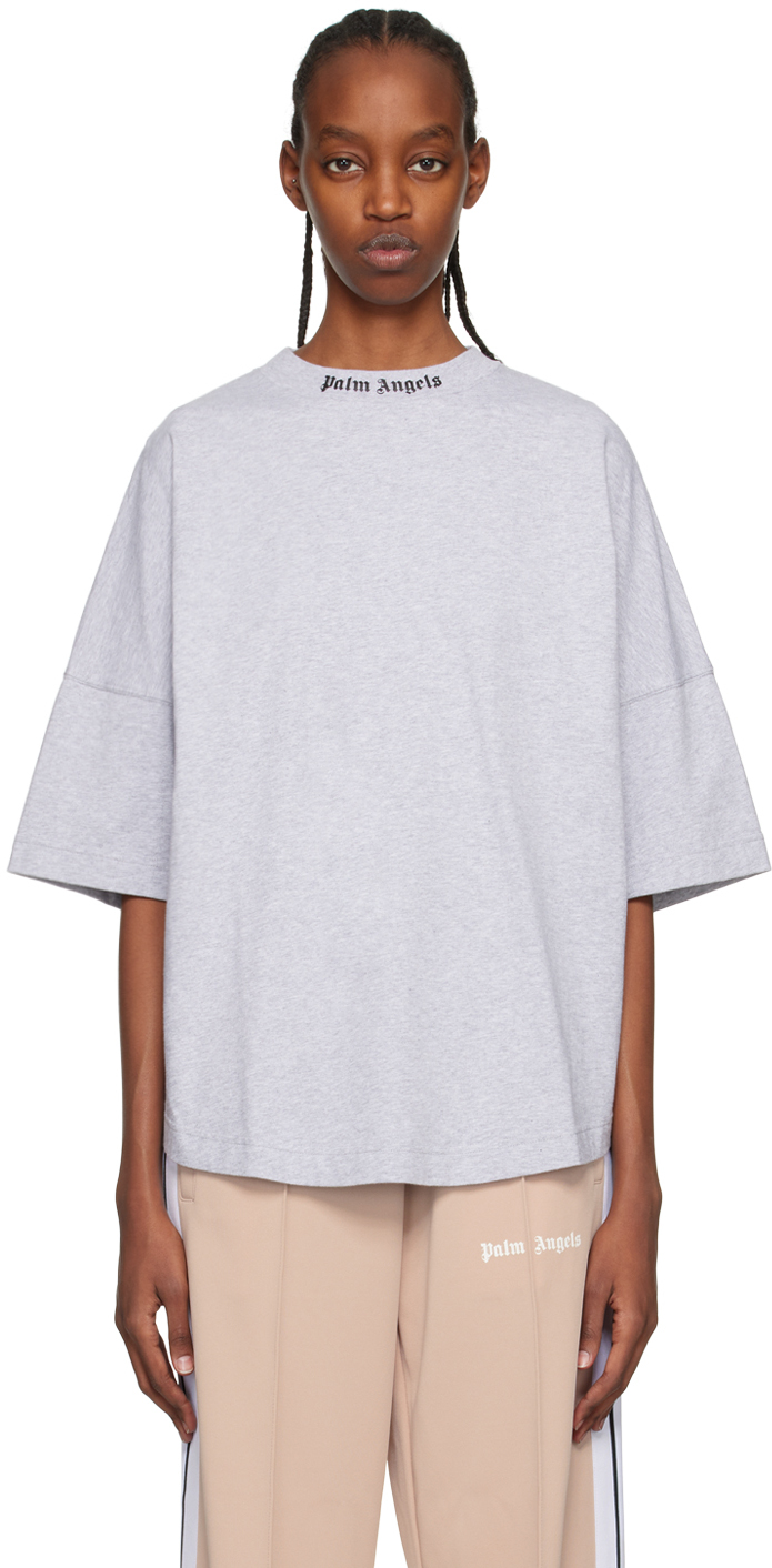Palm Angels: Gray Classic T-Shirt