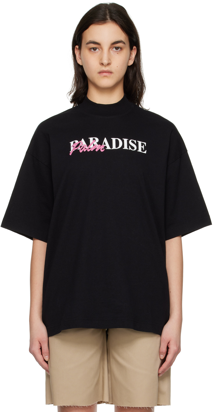 Palm Angels Black 'Paradise Palm' T-Shirt