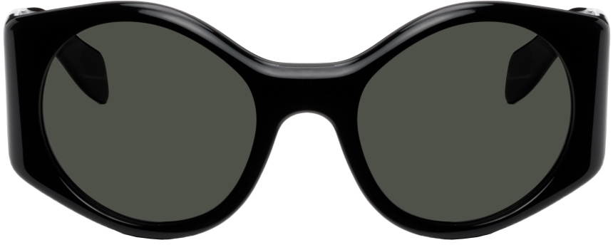 Palm Angels Black Ennis Sunglasses